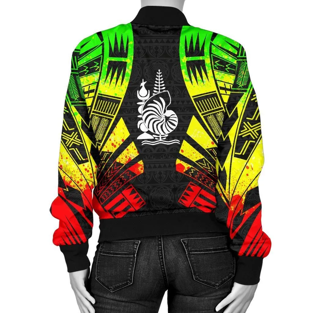 FamilyGaterJacket - Bomber Jacket New Caledonia Polynesian Tattoo Reggae - BN0110
