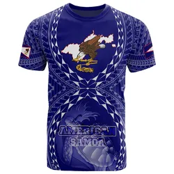 American Samoa Polynesian American Samoa Flag With Polynesian Tattoo Unisex 3D T-Shirt All Over Print HNBCL
