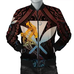 Alohawaii Jacket - Kanaka Shark Mens Bomber Jacket - Bubbles Style - AH - JH