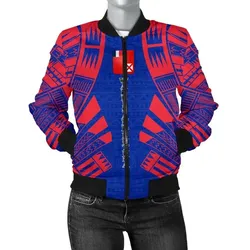 FamilyGater Jacket - Bomber Jacket Wallis And Futuna Polynesian Tattoo Flag - BN0110