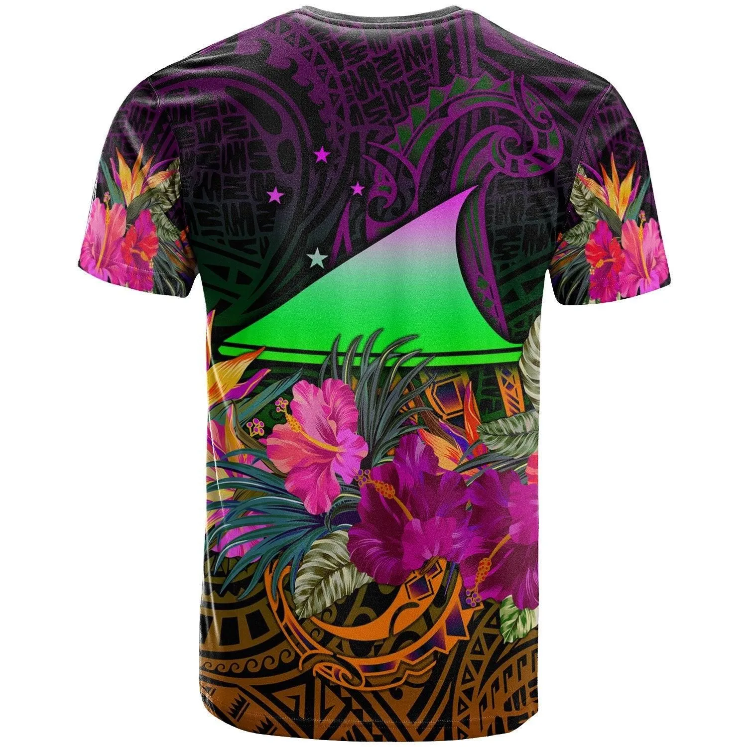 Tokelau Personalised T-Shirt - Summer Hibiscus