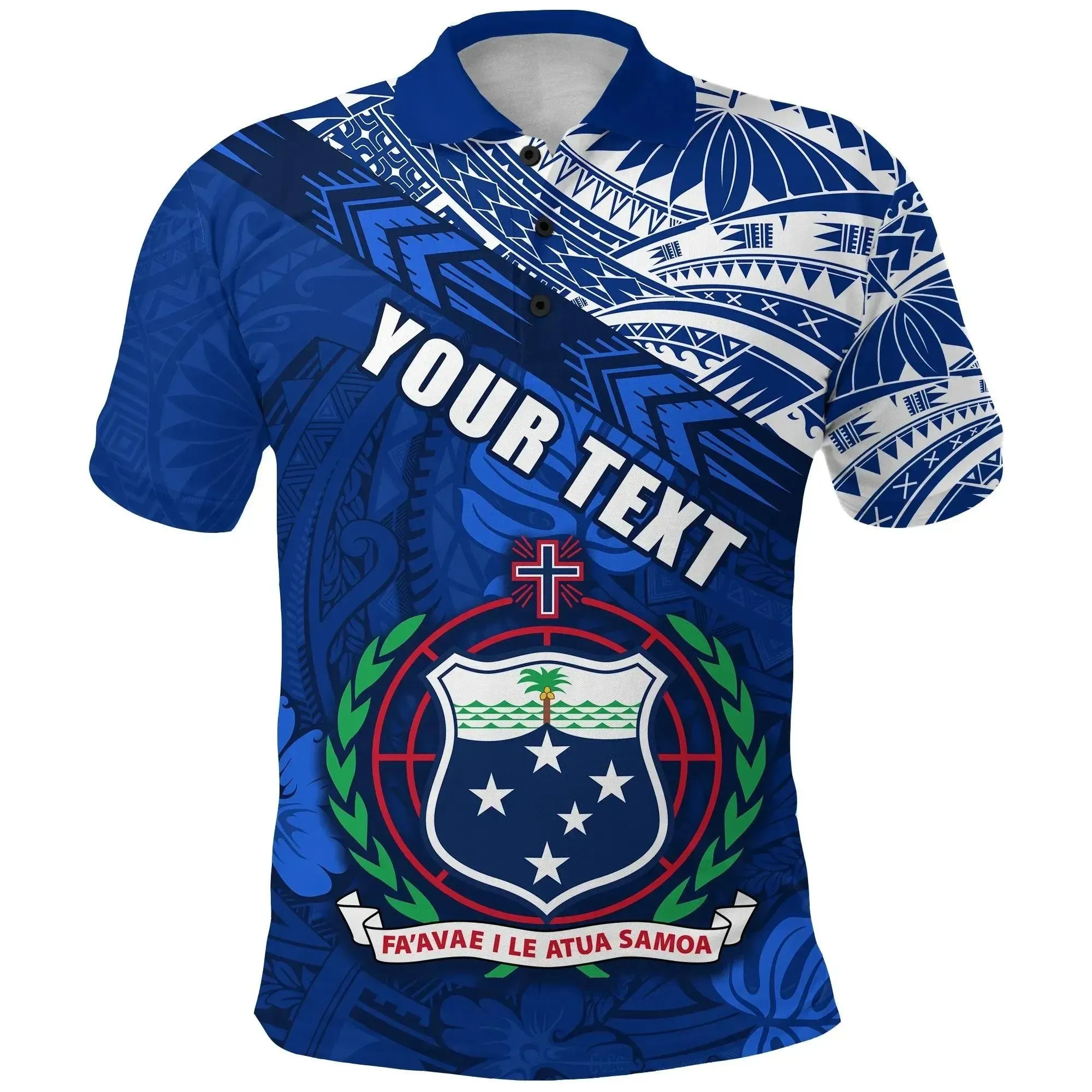 Alohawaii Shirt - Polo Shirt (Custom Personalised) Samoa Rugby Spirit Manu Samoa K13