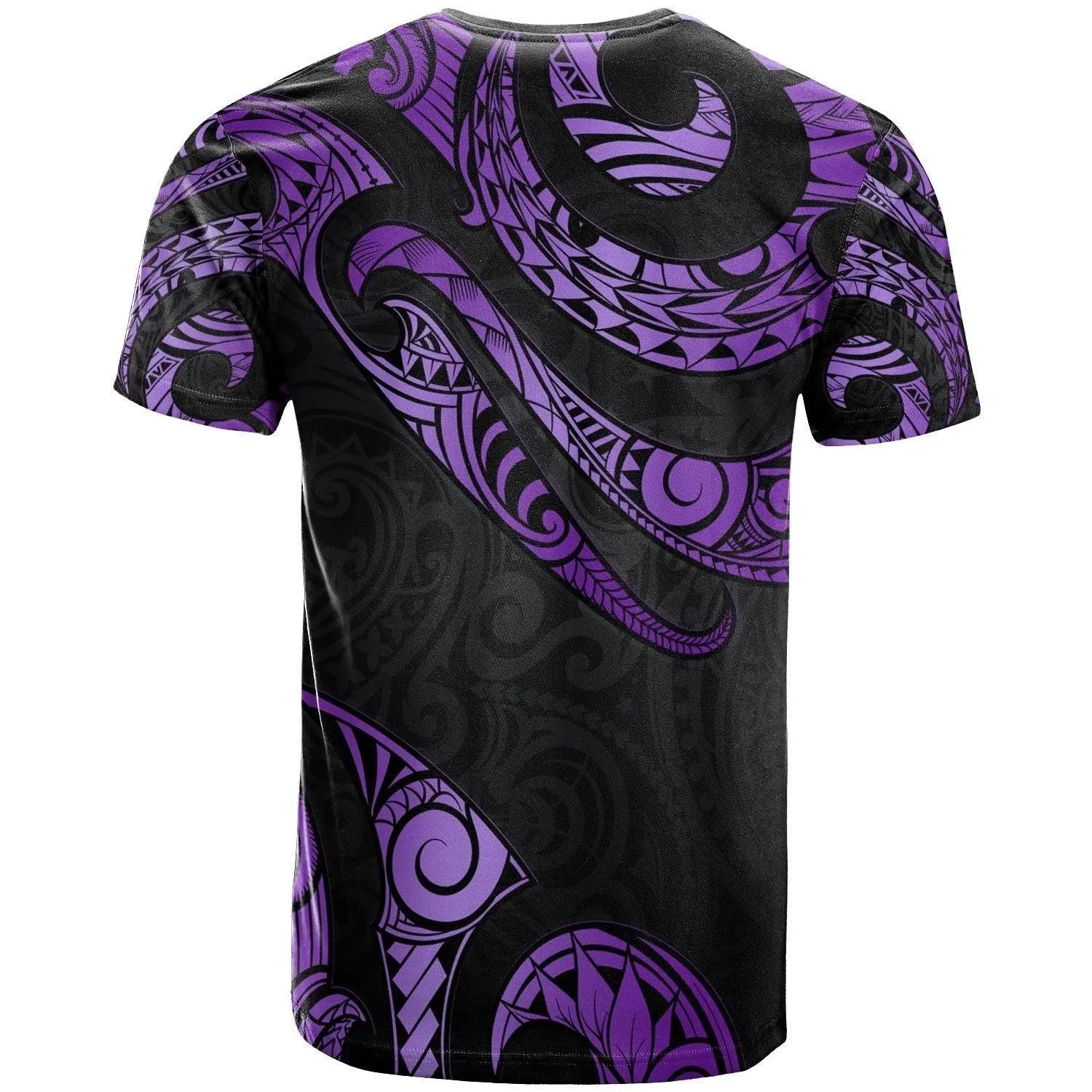 Kosrae Micronesia Custom Personalised T Shirt - Poly Tattoo Purple Version