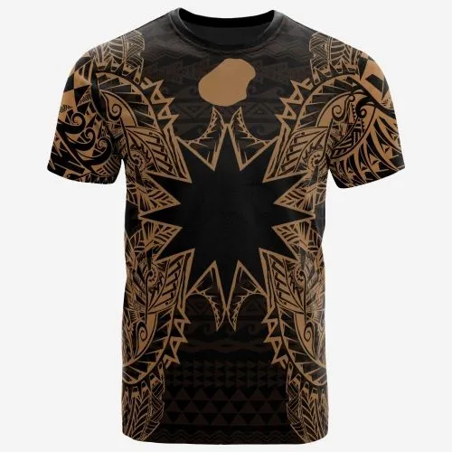 Vibe Hoodie Nauru All T shirt - Nauru FLag Map Polynesian Tattoo Red