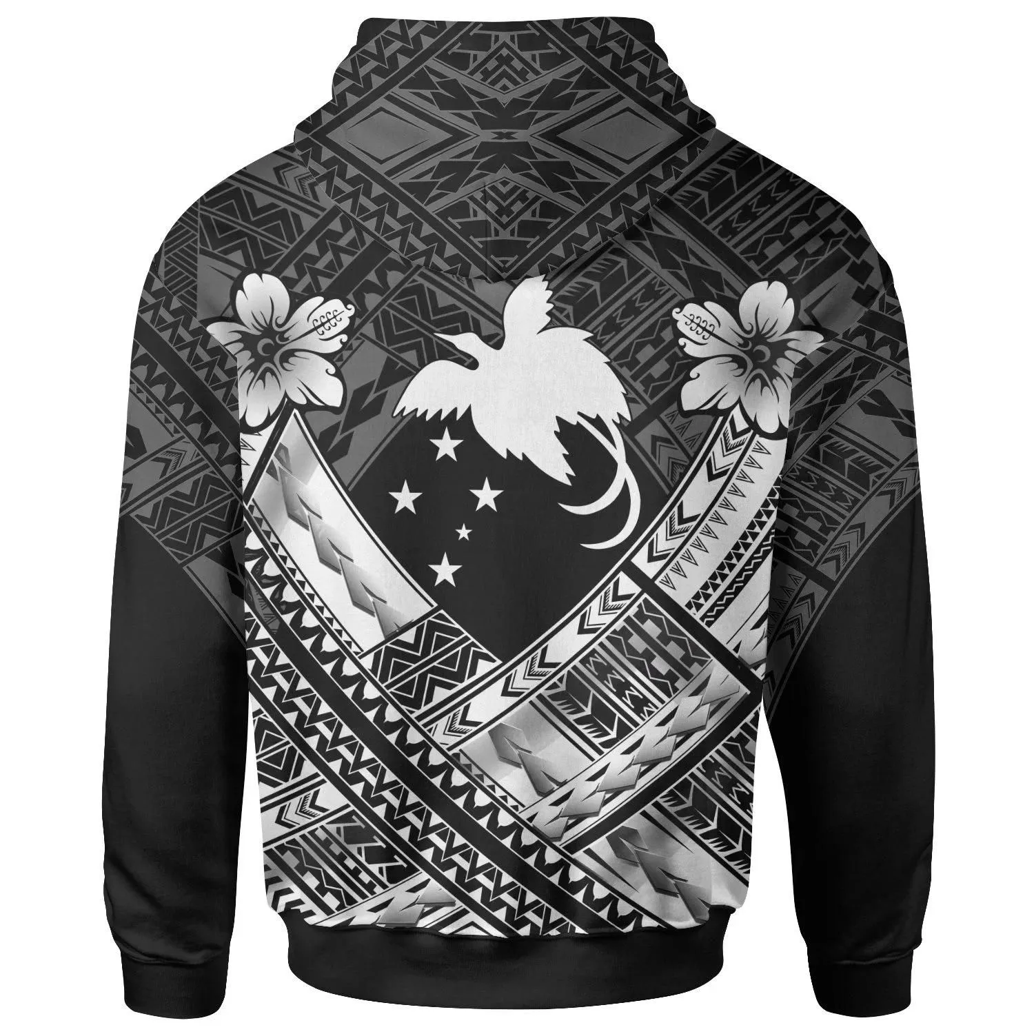 Papua New Guiae Polynesian Hoodie - Papua New Guiae White Seal Camisole Hibiscus Style - BN18