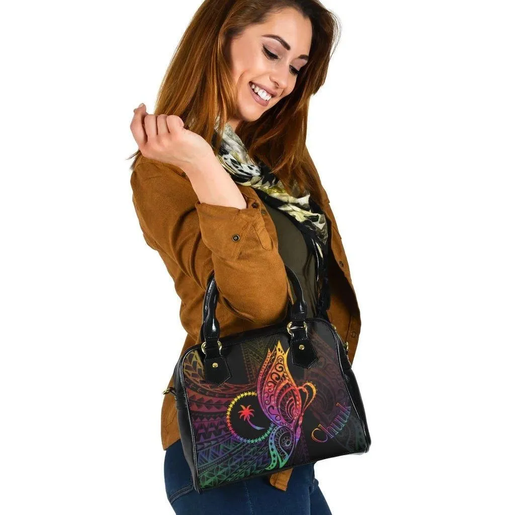 Chuuk State Shoulder Handbag - Butterfly Polynesian Style