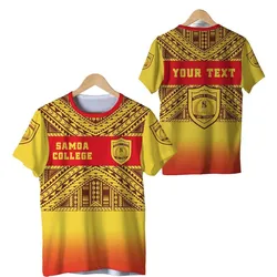 (Custom Personalised) Samoa College T shirt Tattoo Simple Sports Style