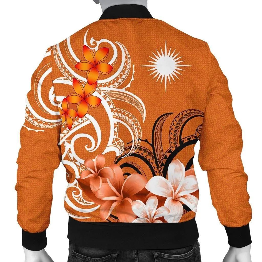Custom Marshall Islands Personalied Mens Bomber Jacket - Marshallese Spirit