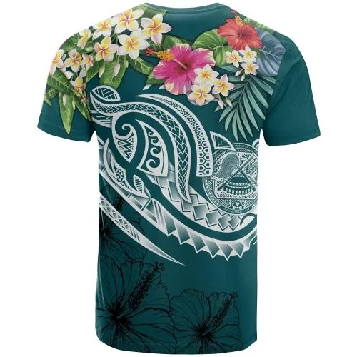 American Samoa Polynesian T-Shirt - Summer Plumeria