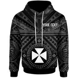 Wallis and Futuna  personalised Hoodie - Wallis and Futuna Seal With Polynesian Tattoo Style