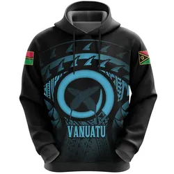 Vanuatu Turtle Hibiscus Pullover Hoodie (Blue) A02