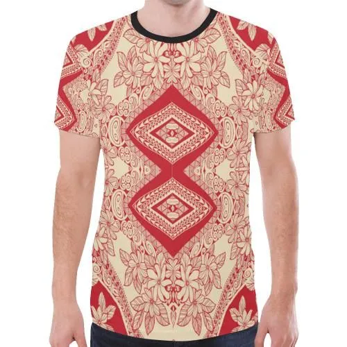 Hawaii T Shirt Polynesian Plumeria All Over Print T Shirts