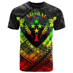 Kosrae Polynesian Personalised T-Shirts - Kosrae Reggae  Camisole Hibiscus Style - BN18