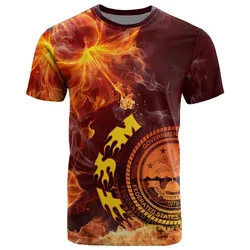 Federated States Of Micronesia T- Shirt - Fire Hibiscus
