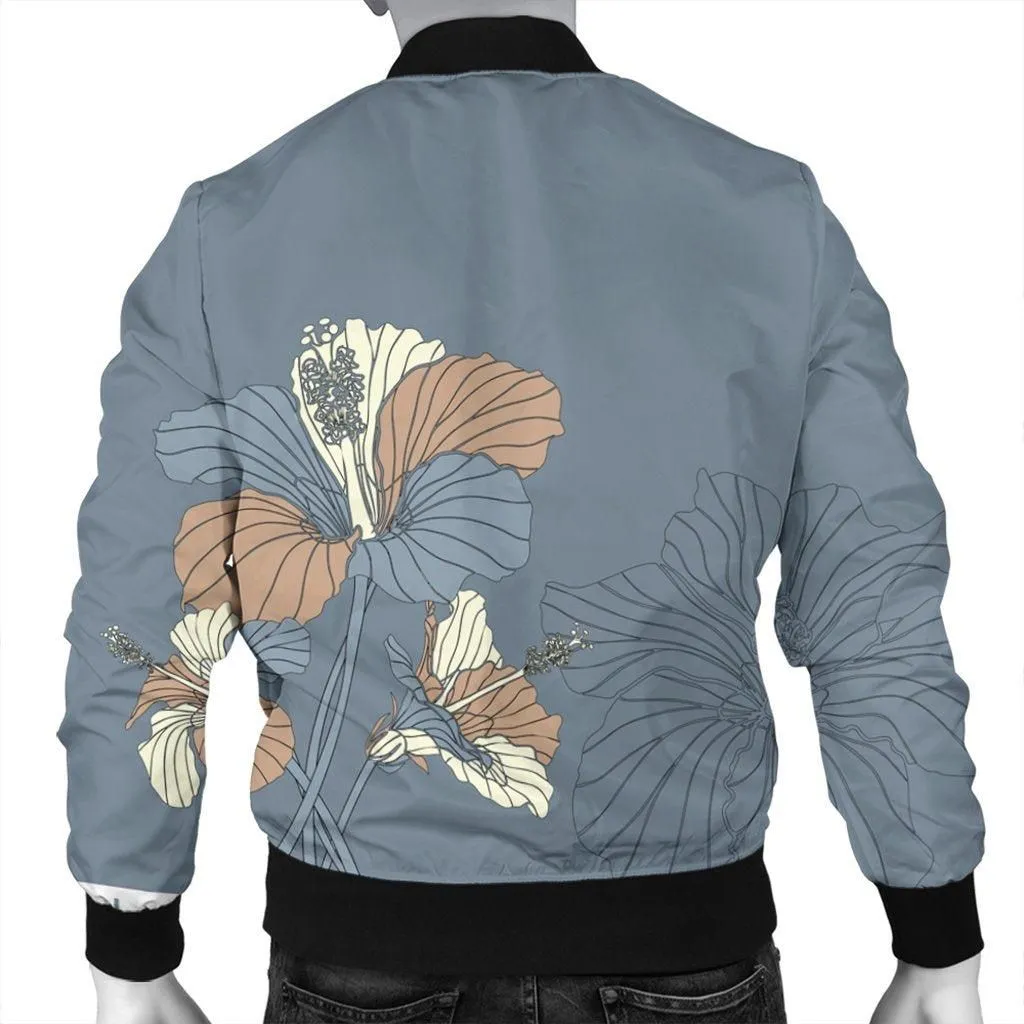 Hawaiian Hibiscus Polynesian Bomber Jacket - AH