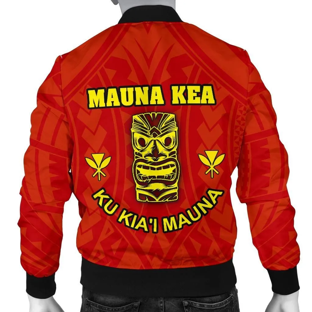 FamilyGater Jacket - Bomber Jacket Hawaii Mauna Kea Custom Personalised - Tiki Mask - BN12