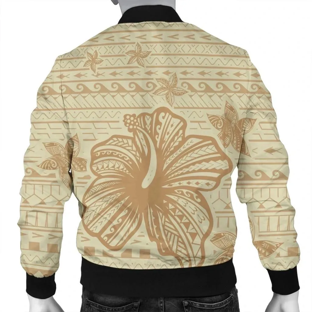 FamilyGater Jacket - Hawaii Hibiscus Plumeria Kanaka Polynesian Vintage Bomber Jacket - AH - J4R