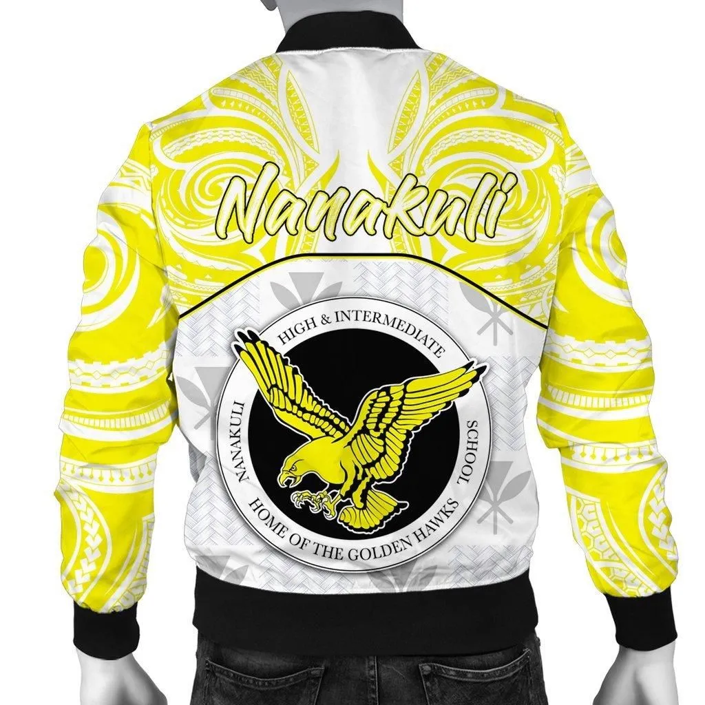 hawaiiMens Bomber Jacket - Kanaka Nanakuli High School Mens Bomber Jacket Demodern Style AH