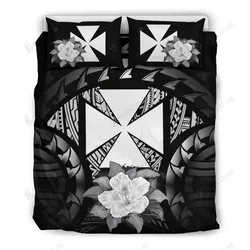 Wallis And Futuna Gray Hibiscus The Sun Justice Bedding Set Bedroom Decor