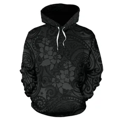 Hawaii Hoodie, Polynesian Hibiscus All Over Print Hoodie Th72