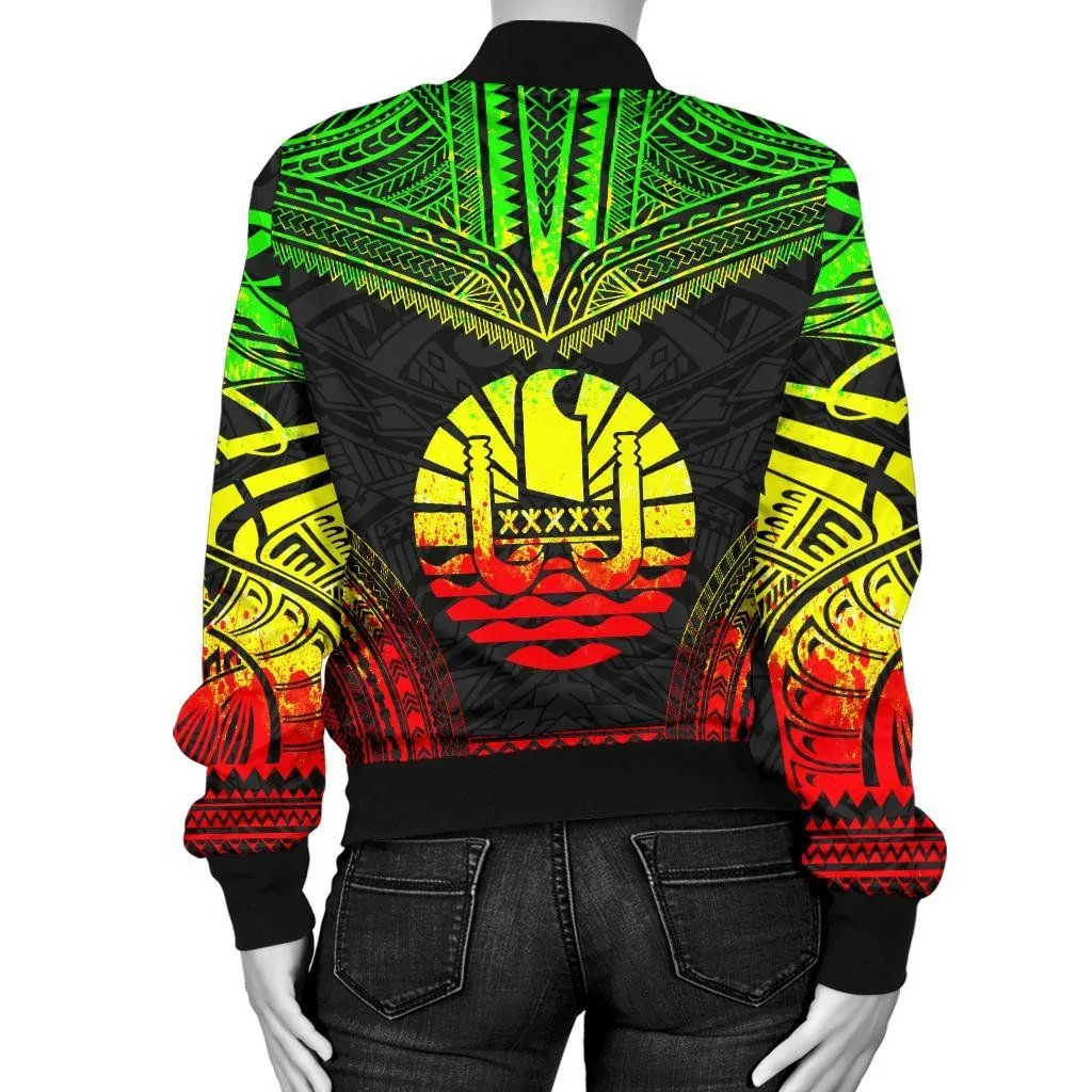 FamilyGater Jacket - Bomber Jacket Tahiti Polynesian Chief - Reggae Version - Bn10