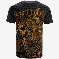 Vibe Hoodie Fiji T shirt - Fiji Coat Of Arms Turtle Hibiscus Gold - RLT20