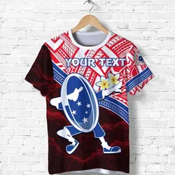 (Custom Personalised) Manu Samoa Rugby T shirt Dab Trend Creative Red