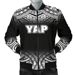 Yap Mens Bomber Jacket - Fog Black Style