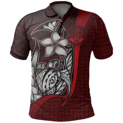 Marshall Islands Polo Shirt Red Coat of Arm  - Turtle with Hook