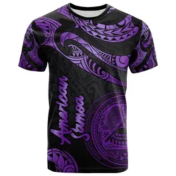 American Samoa Polynesian T-Shirt - Poly Tattoo Purple Version