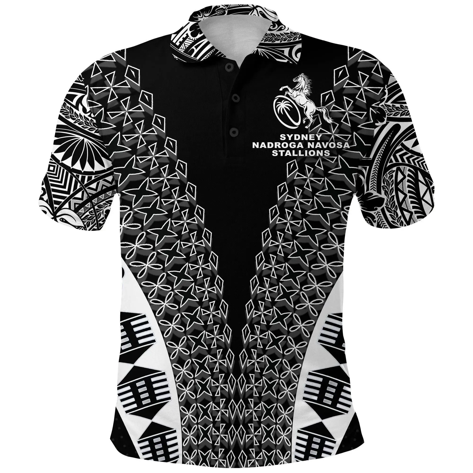 Alohawaii Shirt - Polo Shirt Fiji Rugby Sydney Nadroga Navosa Stallions Tapa Vibes No.1 A7