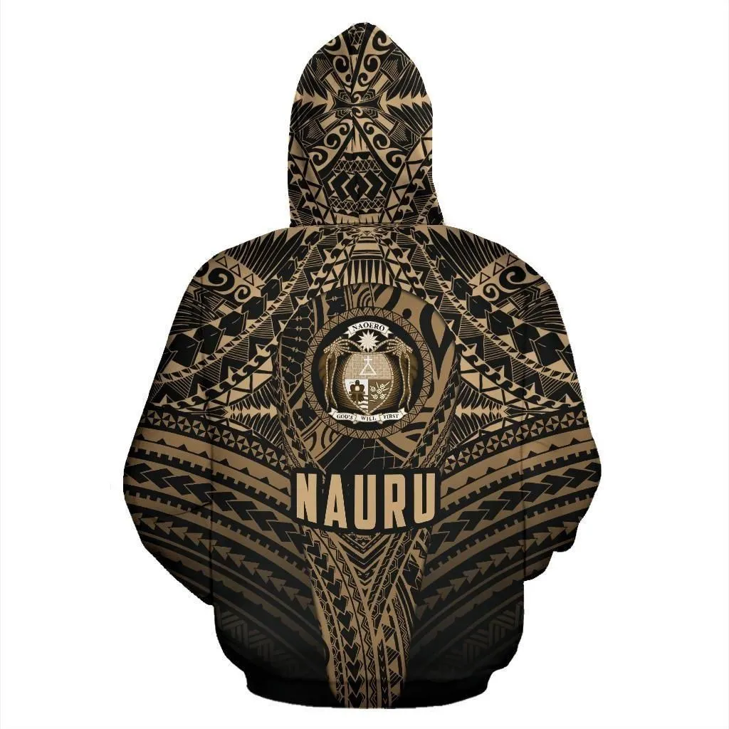 Nauru Hoodie Polynesian Tattoo Pullover Hoodie Th5
