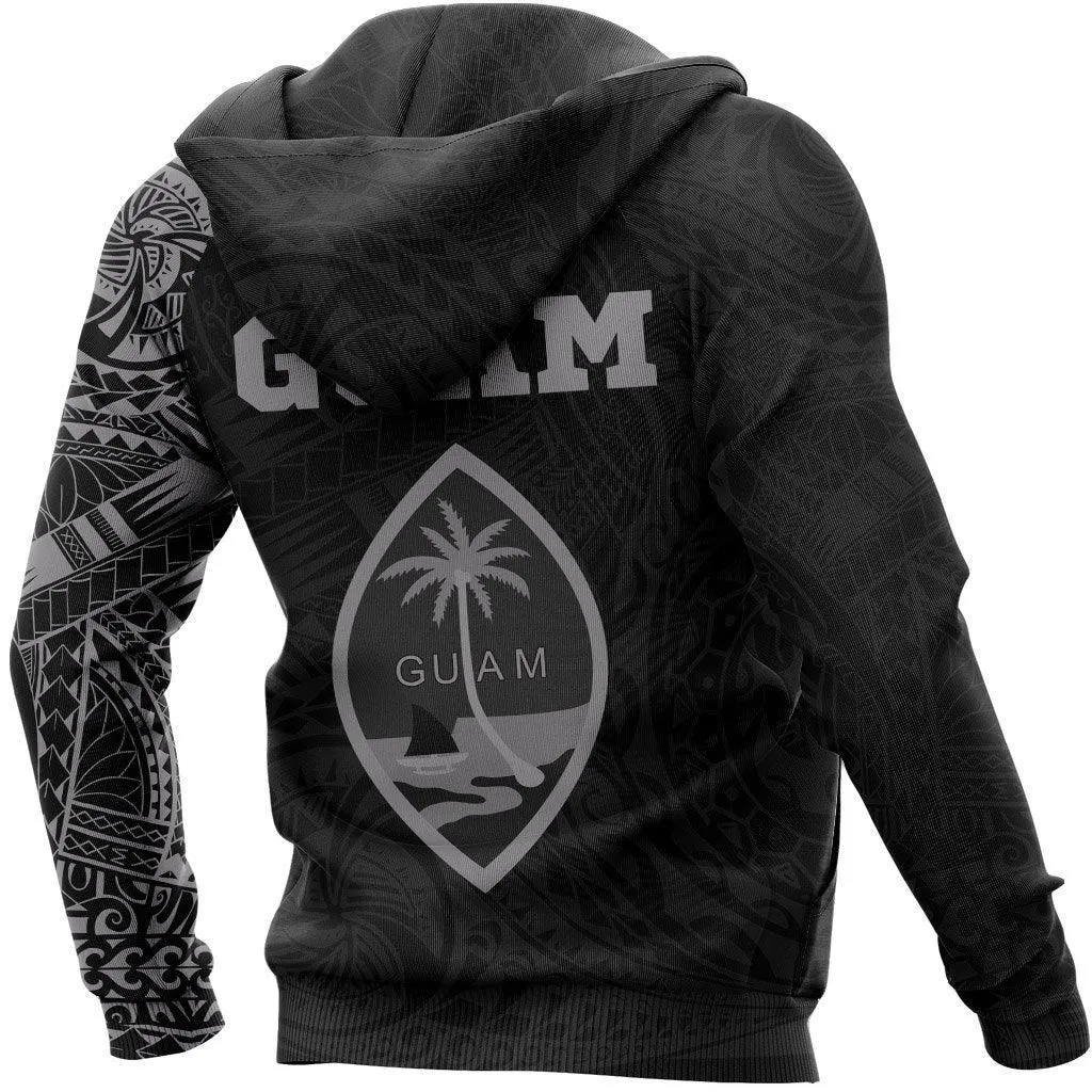 Guam Hoodie - Guam Coat of Arms Polynesian Tattoo Style Special Version