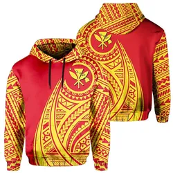 Hawaii Kanaka Polynesian Tattoo Style Unisex 3D Hoodie All Over Print Hfibpt