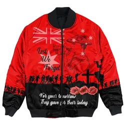 Polynesian Pride Clothing - Lest We Forget For Those Who Leave Never To Return Bomber Jacket