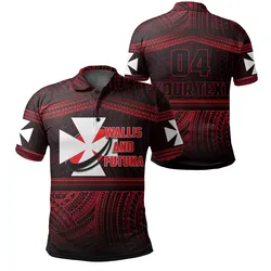 (Custom Personalised) Wallis and Futuna Rugby Polynesian Patterns Polo Shirt