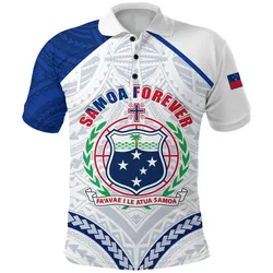 Alohawaii Shirt - Polo Shirt Samoa Rugby Samoa Forever White K13