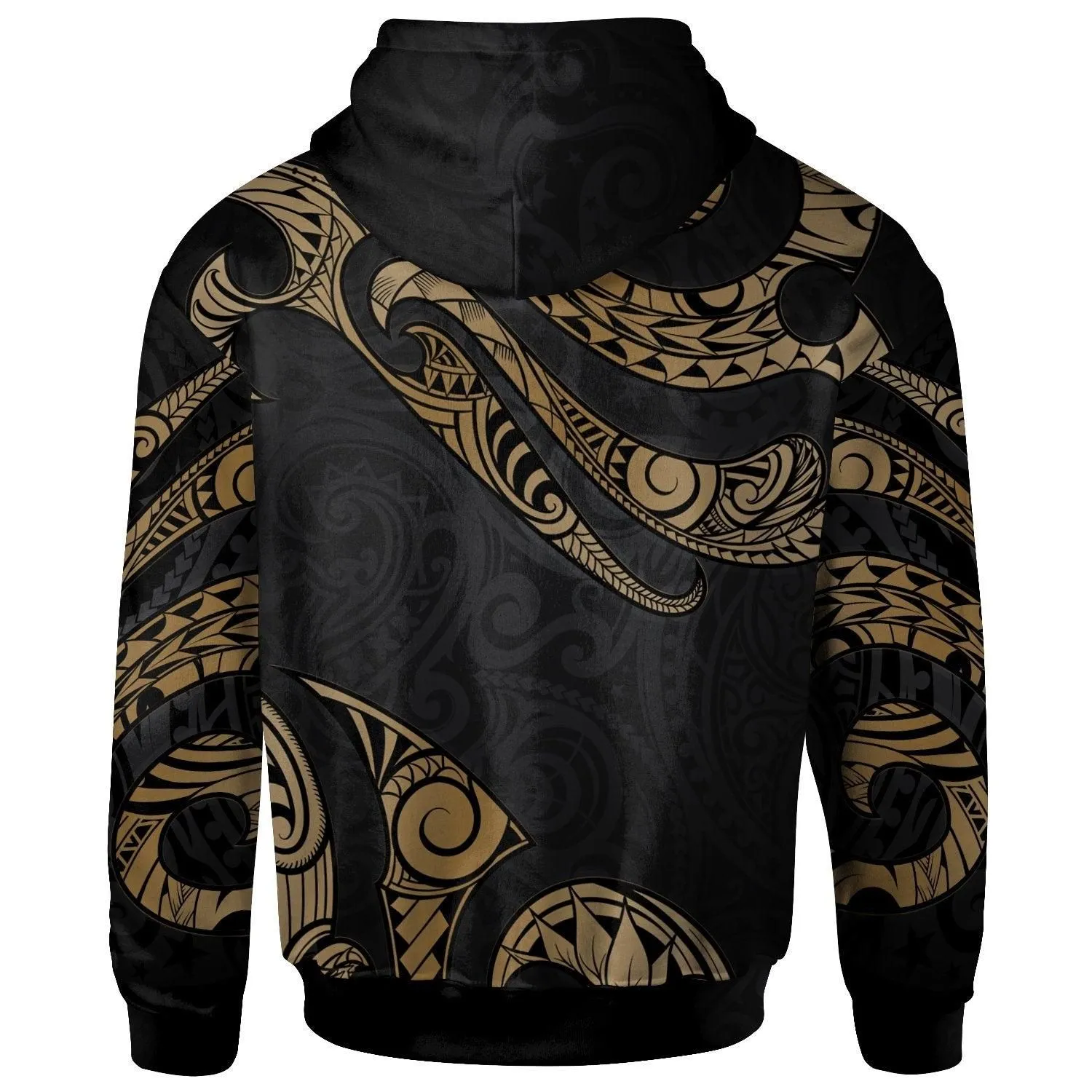 Chuuk Micronesia Hoodie - Poly Tattoo Gold Version