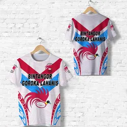 Papua New Guinea Bintangor Goroka Lahanis T Shirt Rugby Original Style - White LT8