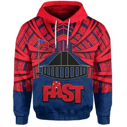 (Custom Personalised)Fast Samoa Hoodie Samoa Tattoo Style LT6