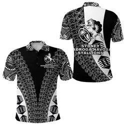 Fiji Rugby Polo Shirt Sydney Nadroga Navosa Stallions Tapa Vibes NO.1 LT8