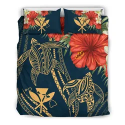 Hawaii Polynesian Turtle Hibiscus Bedding Set - Nolan Style - AH - J4