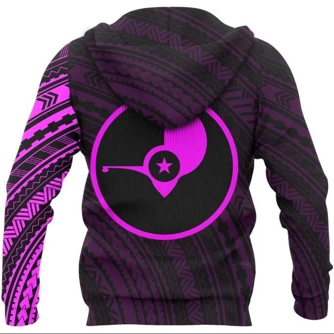 Yap In My Heart - Tattoo Style Hoodie Pink A7