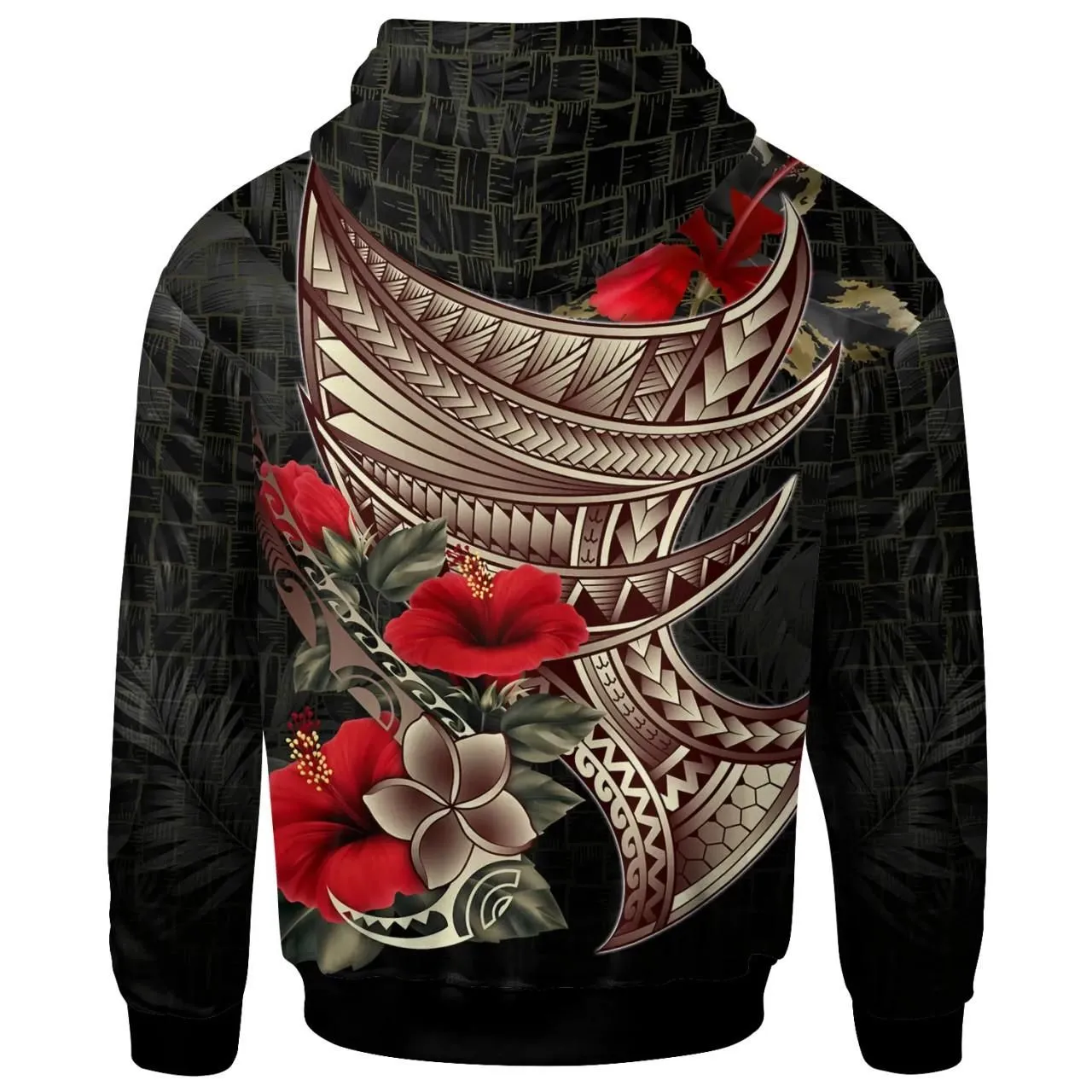 Samoa Custom Personalised Hoodie - Polynesian Tribal Tattoo
