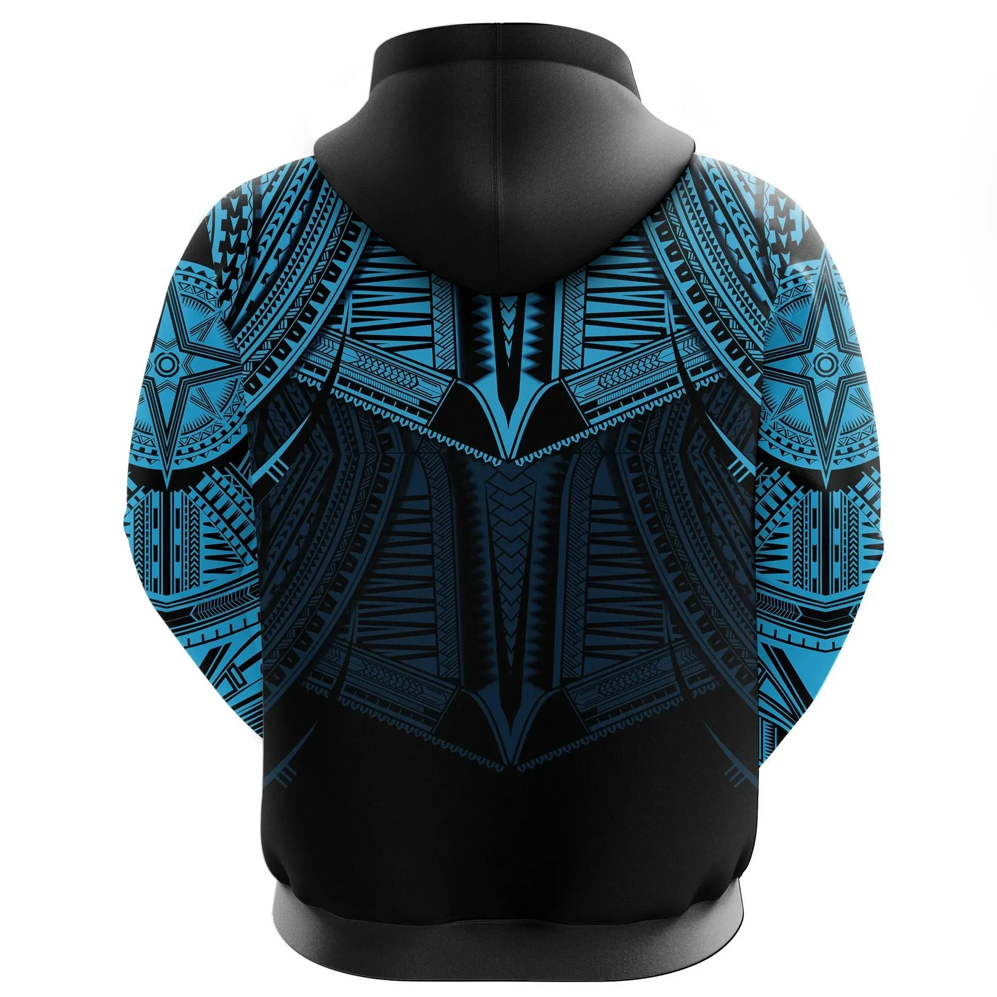 Alohawaii Clothing - Hoodie Best Polynesian Tattoo Blue A7