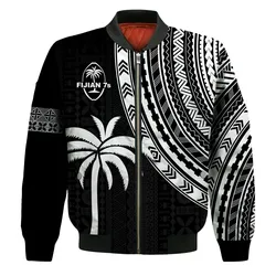Fiji Rugby Sevens Bomber Jacket Fijian 7s Tapa Polynesian LT13