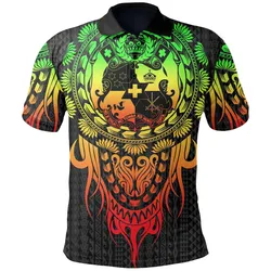 Tonga Polynesian Polo Shirt - Tattoo Pattern With Seal Reggae