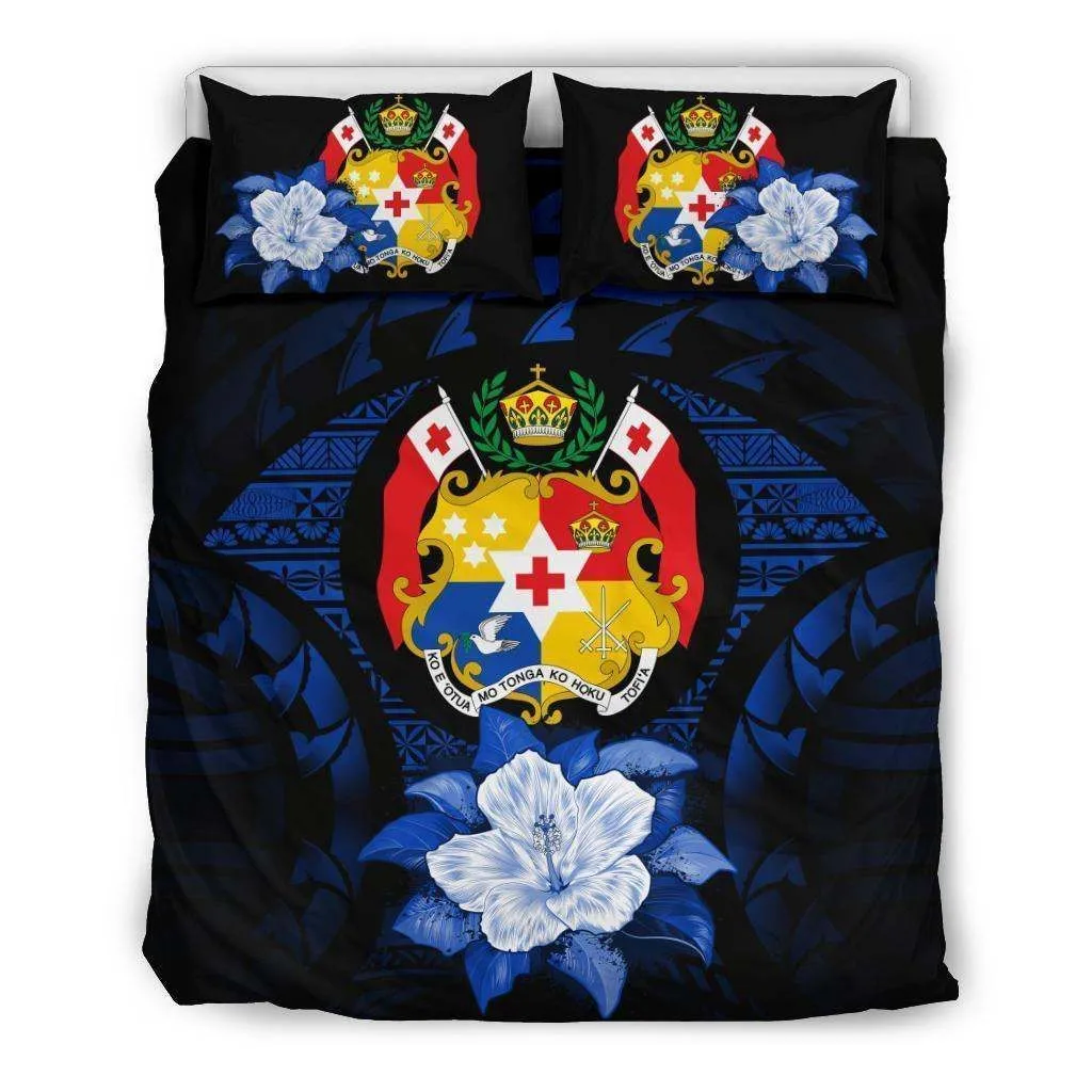 Tonga Dark Blue Hibiscus Bedding Set A24 Dhc28111684Dd