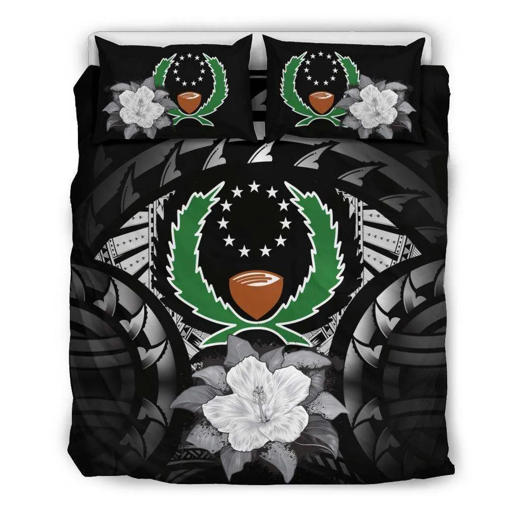 Pohnpei Gray Hibiscus Bedding Set A02 Dhc28111463Dd