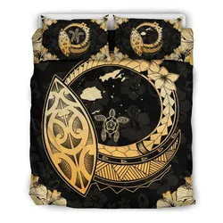 Fiji Turtle Hibiscus Map Bedding Set